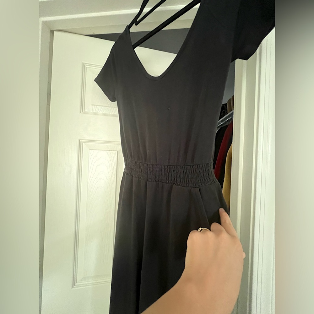 Black Cross Back Romper.